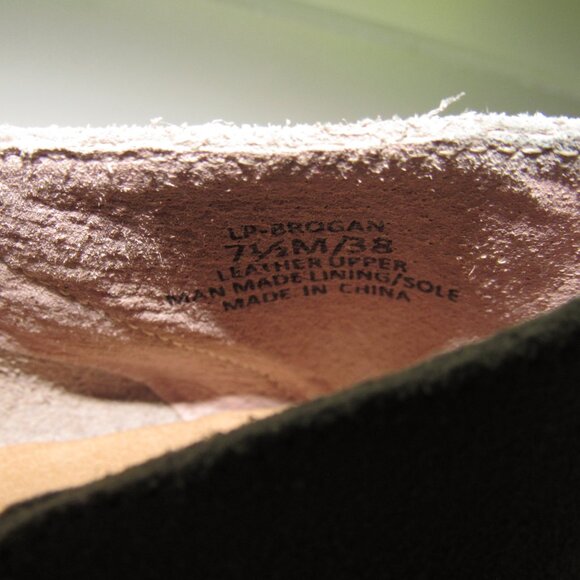 Lucky Brand Brogan Taupe Perforated Suede Loafers Women’s 7.5 M Minimalist Boho - Picture 8 of 9